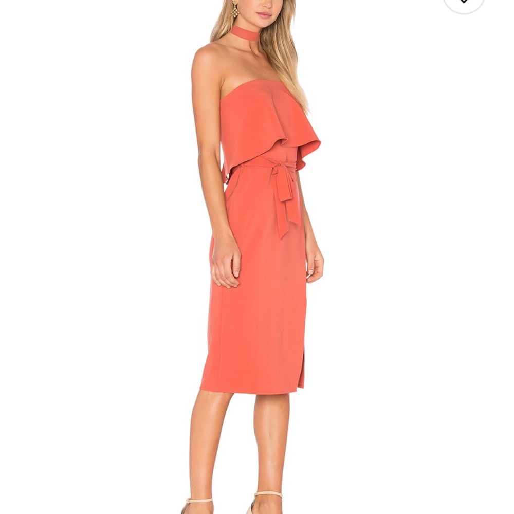 Lovers & Friends Orange Max Midi Dress